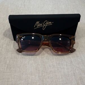 Men’s Maui Jim Brown Sunglasses with Gradient Frame